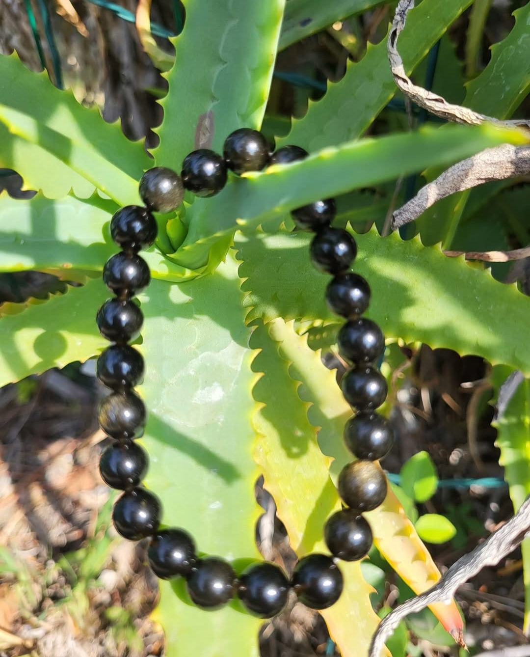 BRACELET Obsidienne noir