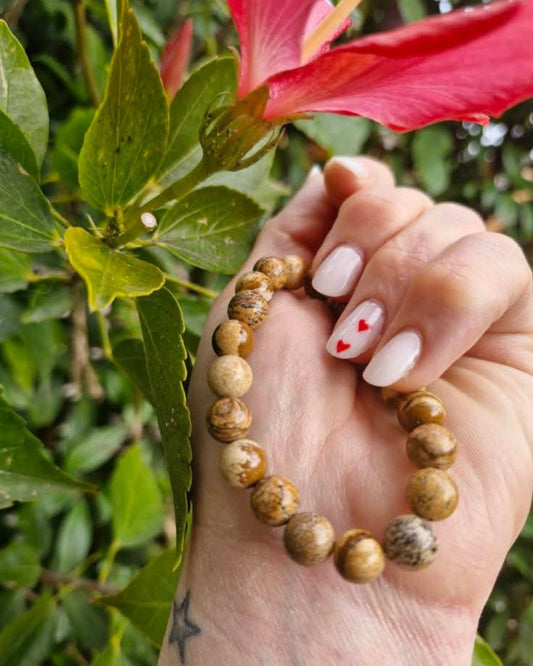 BRACELET Jaspe Brun