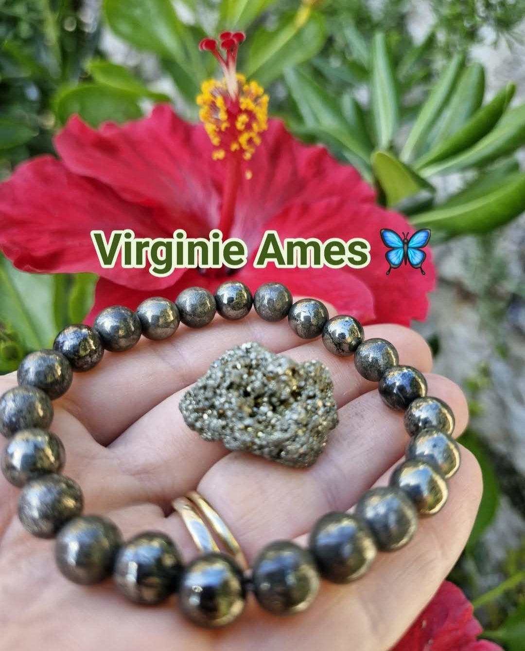 Bracelet Pyrite " Réussite et Santé "
